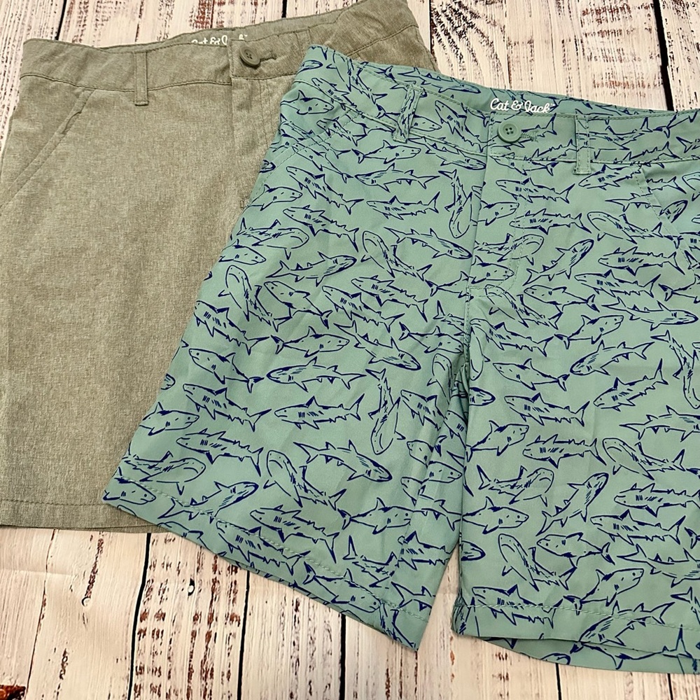 Cat & Jack boys quick dry chino shorts bundle